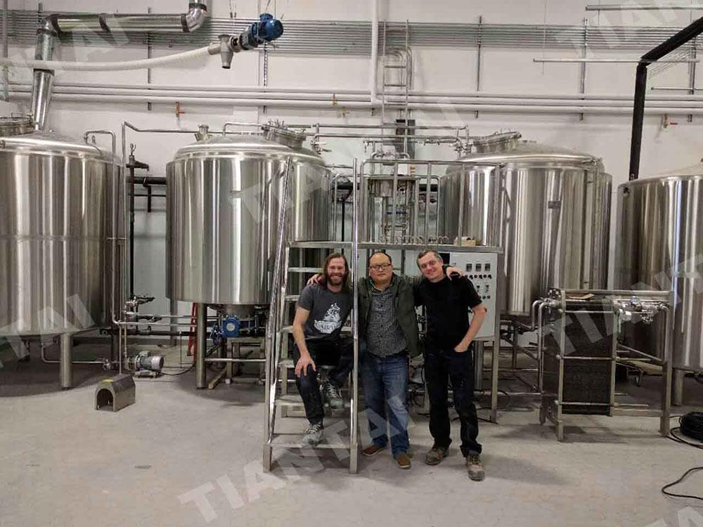 Canada beer brewery equipment cases --3000L Microbrewer